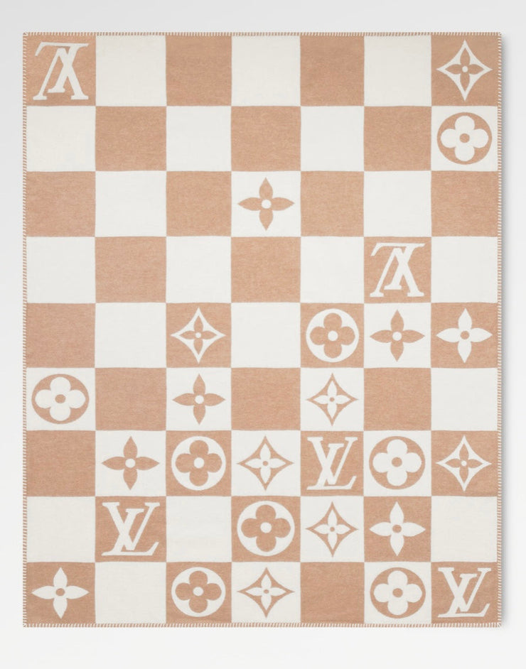 BLANKET MONOGRAM Beige
